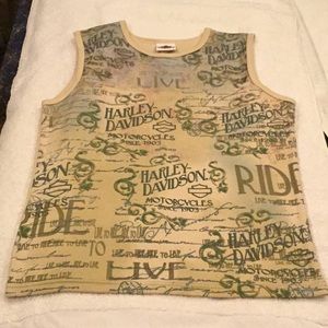 Harley Davidson tank top size XL